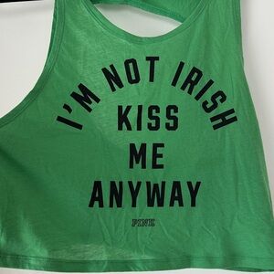 PINK Victoria's Secret Green Crop Top